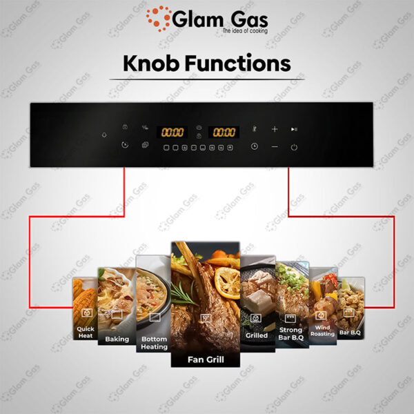 glam gas bake up electric | glam gas oven | built in oven | electric oven