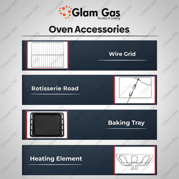 glam gas bake up electric | glam gas oven | built in oven | electric oven