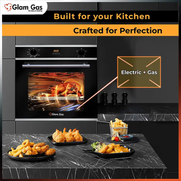 glam gas black forest gas+electric oven | glam gas oven | built in oven | gas+electric oven