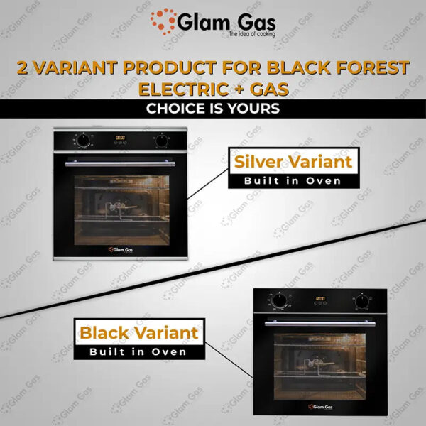 glam gas black forest gas+electric oven | glam gas oven | built in oven | gas+electric oven