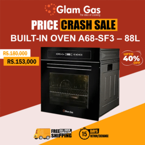 glam gas built in oven a68 sf3 – 88l large capacity oven | glam gas oven | built in oven | electric oven