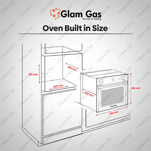 glam gas black forest electric | glam gas oven | built in oven | electric oven
