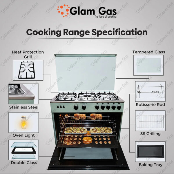 chef 34 green cooking range style & functionality