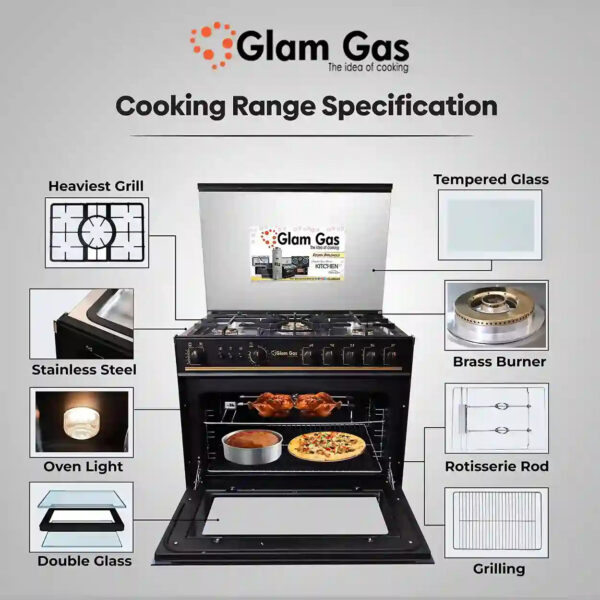 cooking range black forest (gas) 34”