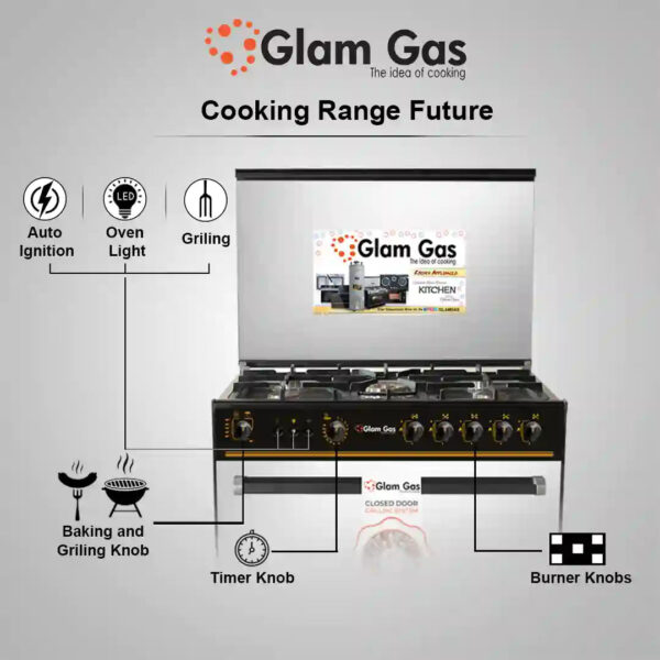 cooking range black forest (gas) 34”