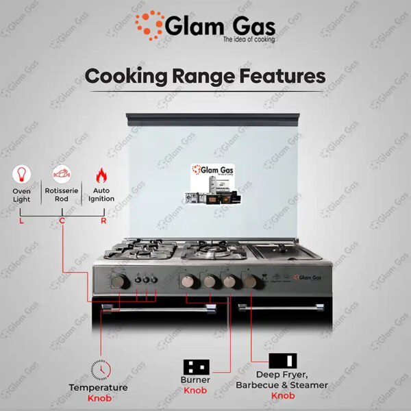 cooking range glamour 34 multifunctional kitchen appliance
