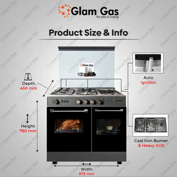 cooking range glamour 34 multifunctional kitchen appliance