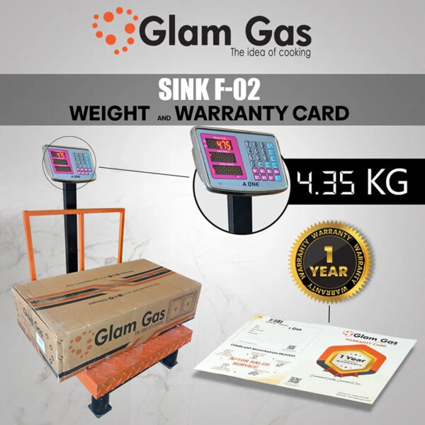 glam gas combo deal – sink f 02 with ring 11 faucet | premium double bowl kitchen sink