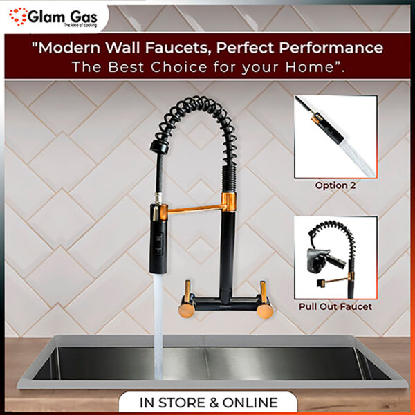 glam gas faucet wall 11 12 ring black | nalka | tuti | nal | nalka