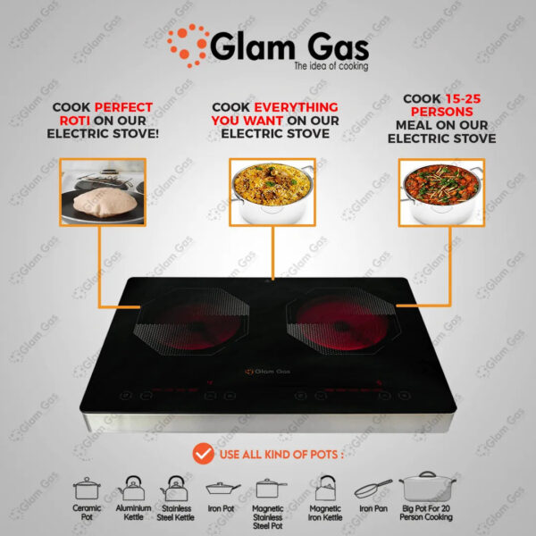 glam gas | hot glow 920 | infrared ceramic cooker | hot plate | choolah