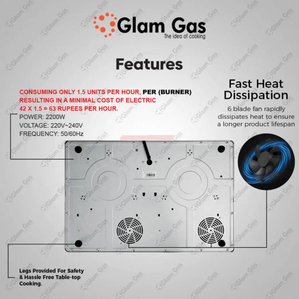 glam gas | hot glow 920 | infrared ceramic cooker | hot plate | choolah