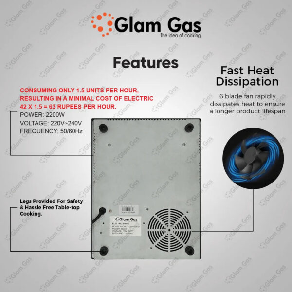 glam gas | hot glow b120 | infrared ceramic cooker | hot plate | choolah