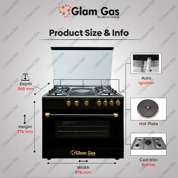 hybrid 34 cooking range