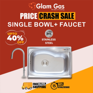 Glam Gas Sink F-10 modern deep stainless steel kitchen sink