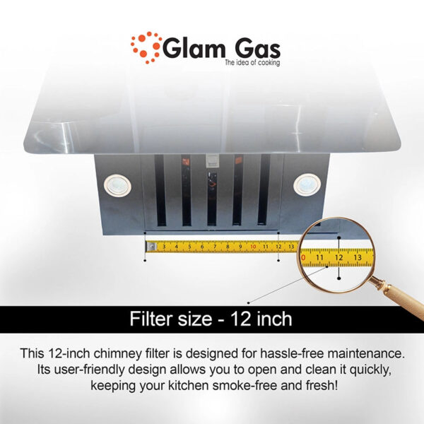 glam gas range hood | smoke up 12 | kitchen hood | chimney
